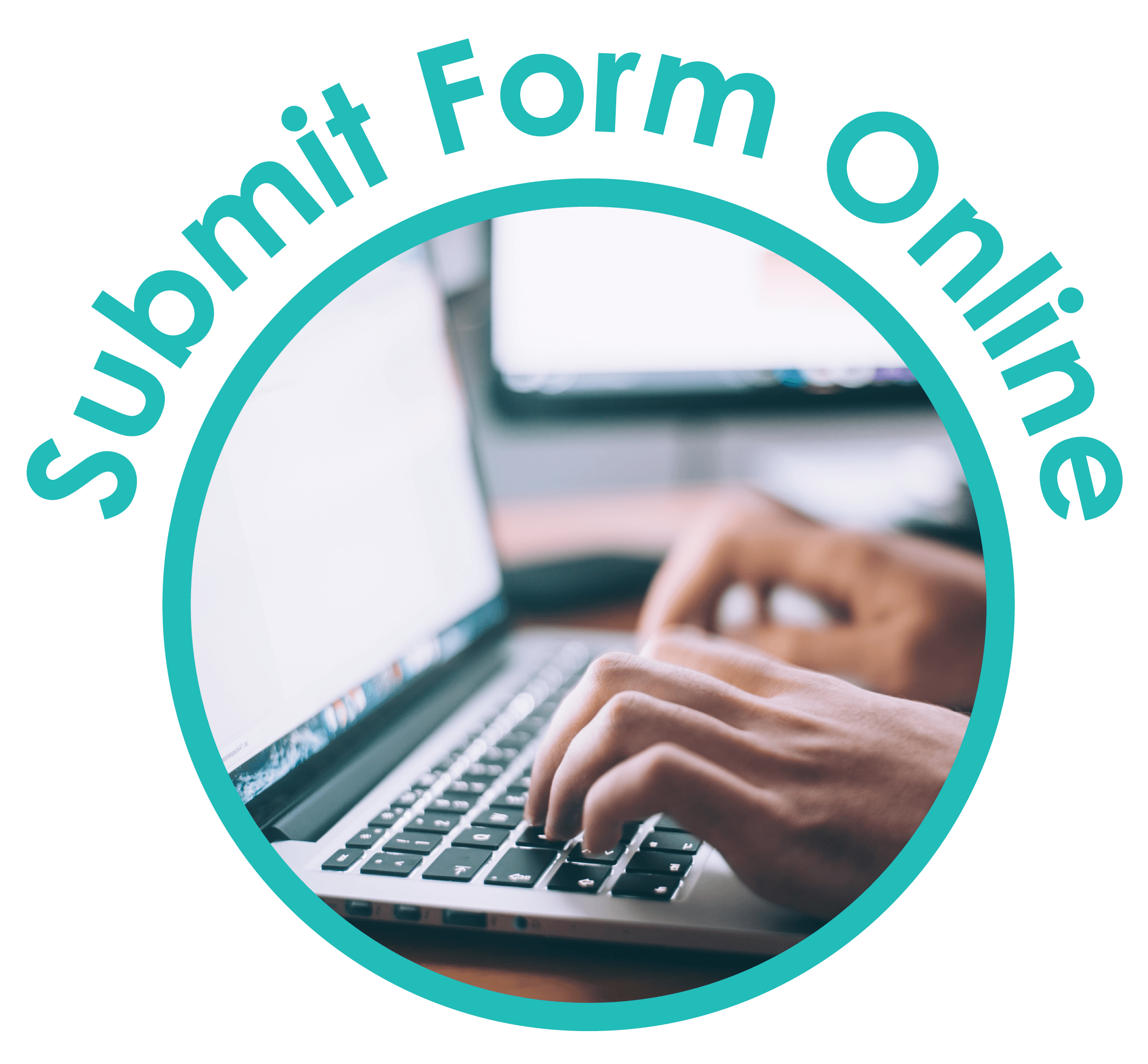 Clickable icon to submit form online Opens in new window