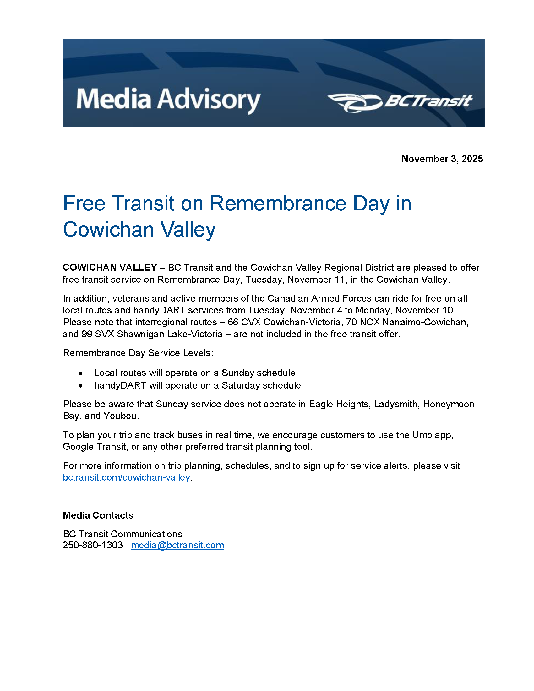 Remembrance Day MA - 2025-11-03