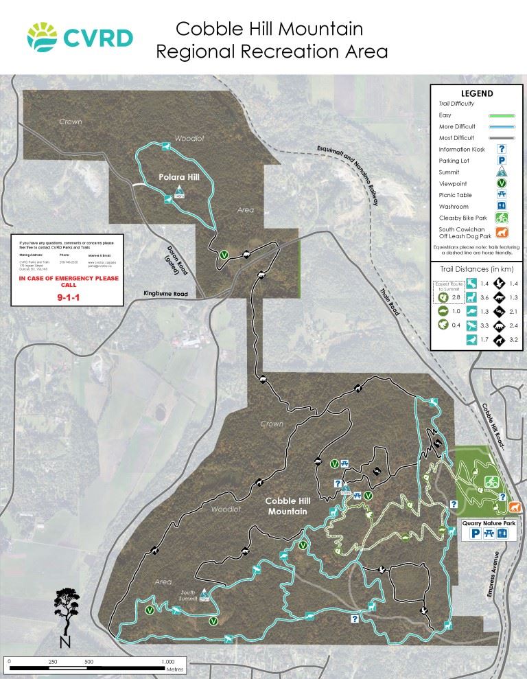 Cobble Hill Mountain Trail Map